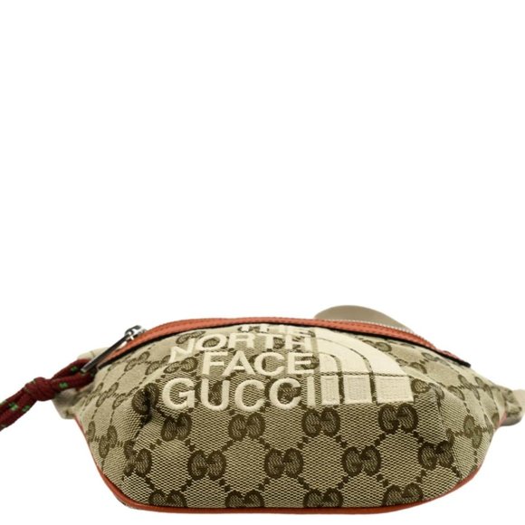 GUCCI  X North Face Canvas Waist Belt Bag Beige - Picture 9 of 15